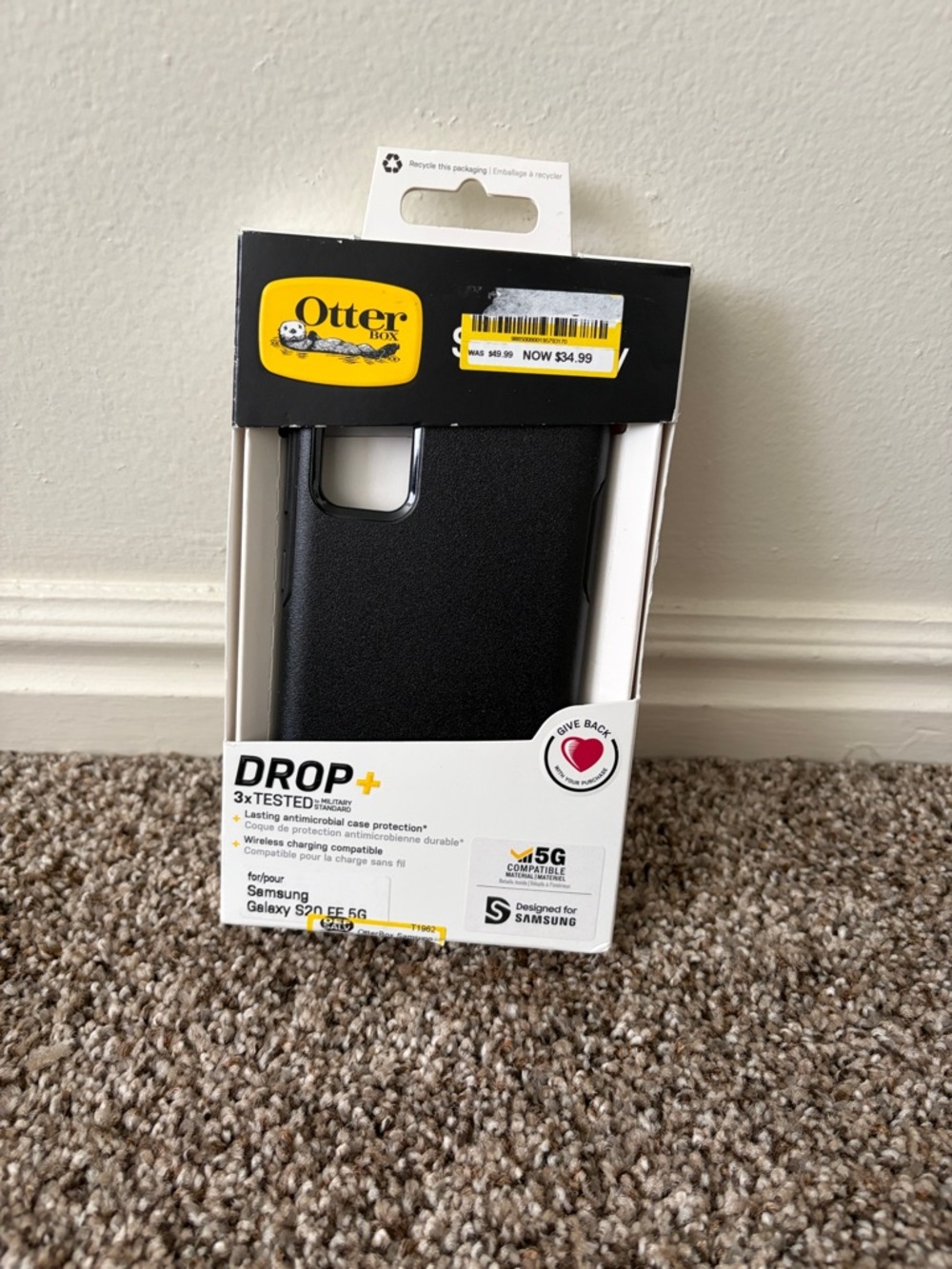 OtterBox Drop+ Protective Case for Samsung Galaxy S20 FE 5G - Black